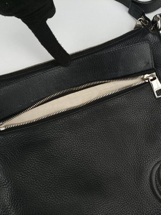 Gucci Interlocking Soho Messenger Black Leather Belt main image 5